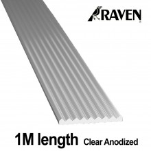 Raven H233 Flat Stair Tread Aluminum Edging Anodized Clear 1M